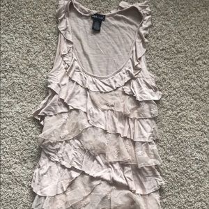 Ruffle tank top